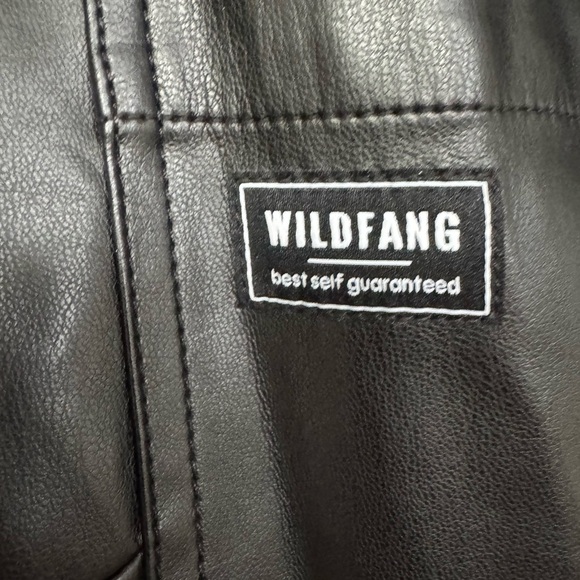 NWOT Wildfang Essential Coveralls, Black Vegan Leather, Large RARE HTF - Picture 9 of 13